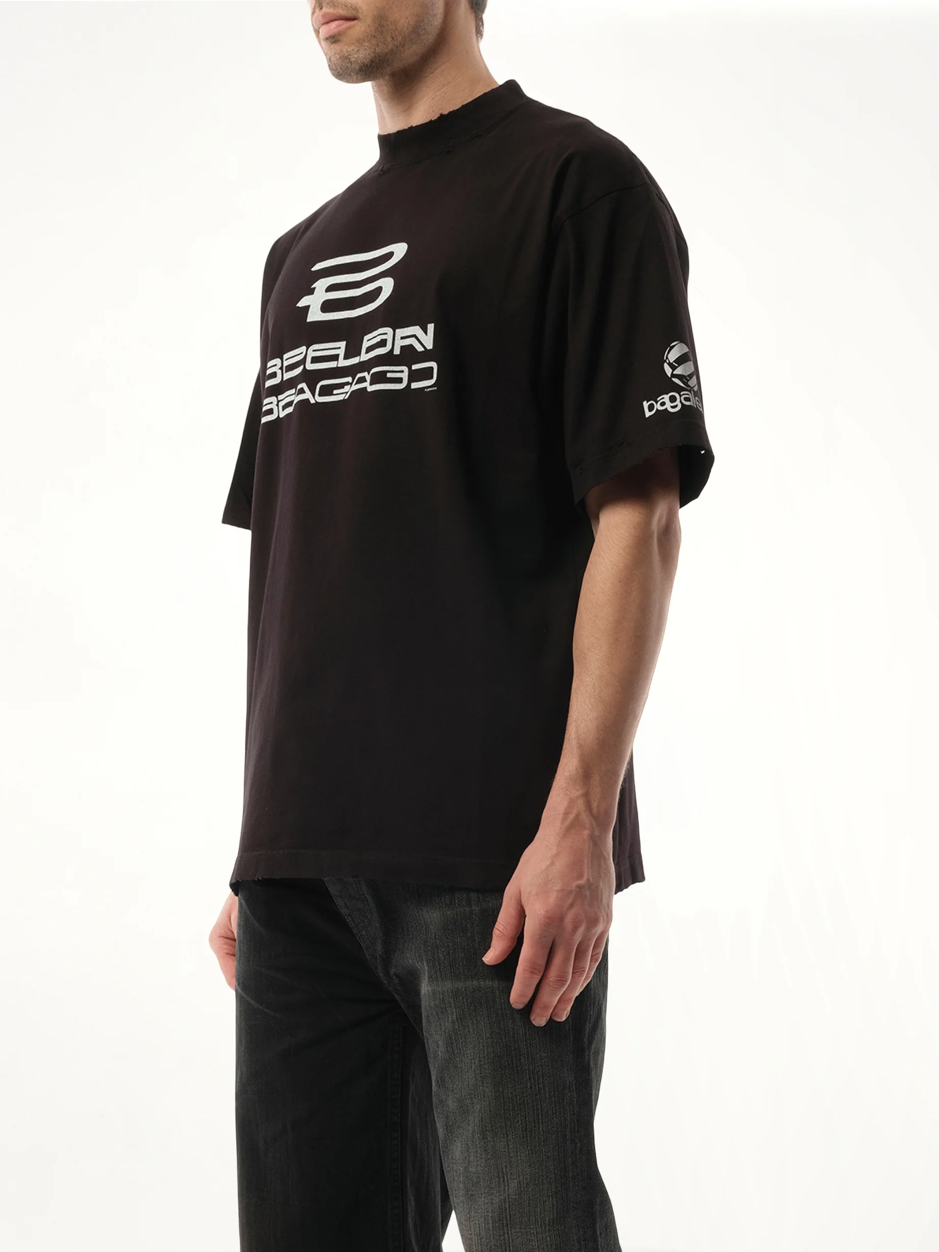 AI Generated Medium Fit T-Shirt in Black/White - Image 5