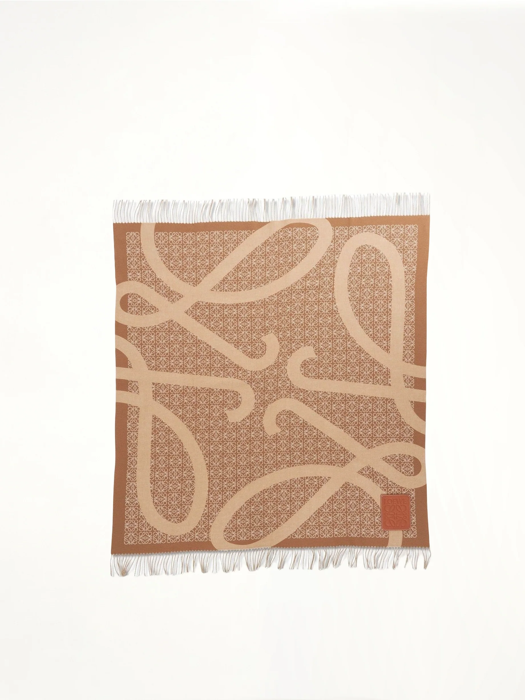 Anagram Wool Blanket in Camel - Image 3
