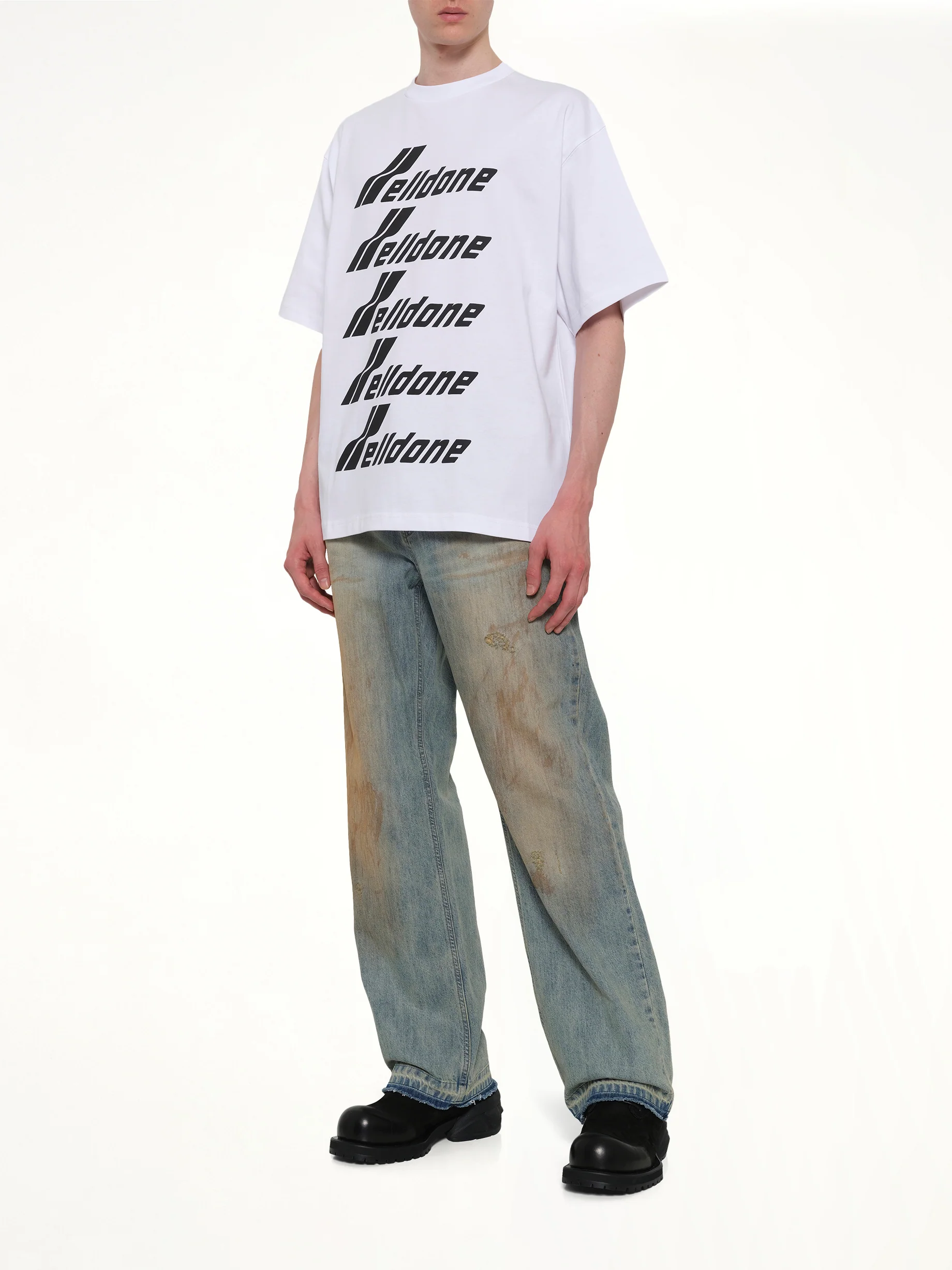 Classic Front Logo T-Shirt in White - Image 4