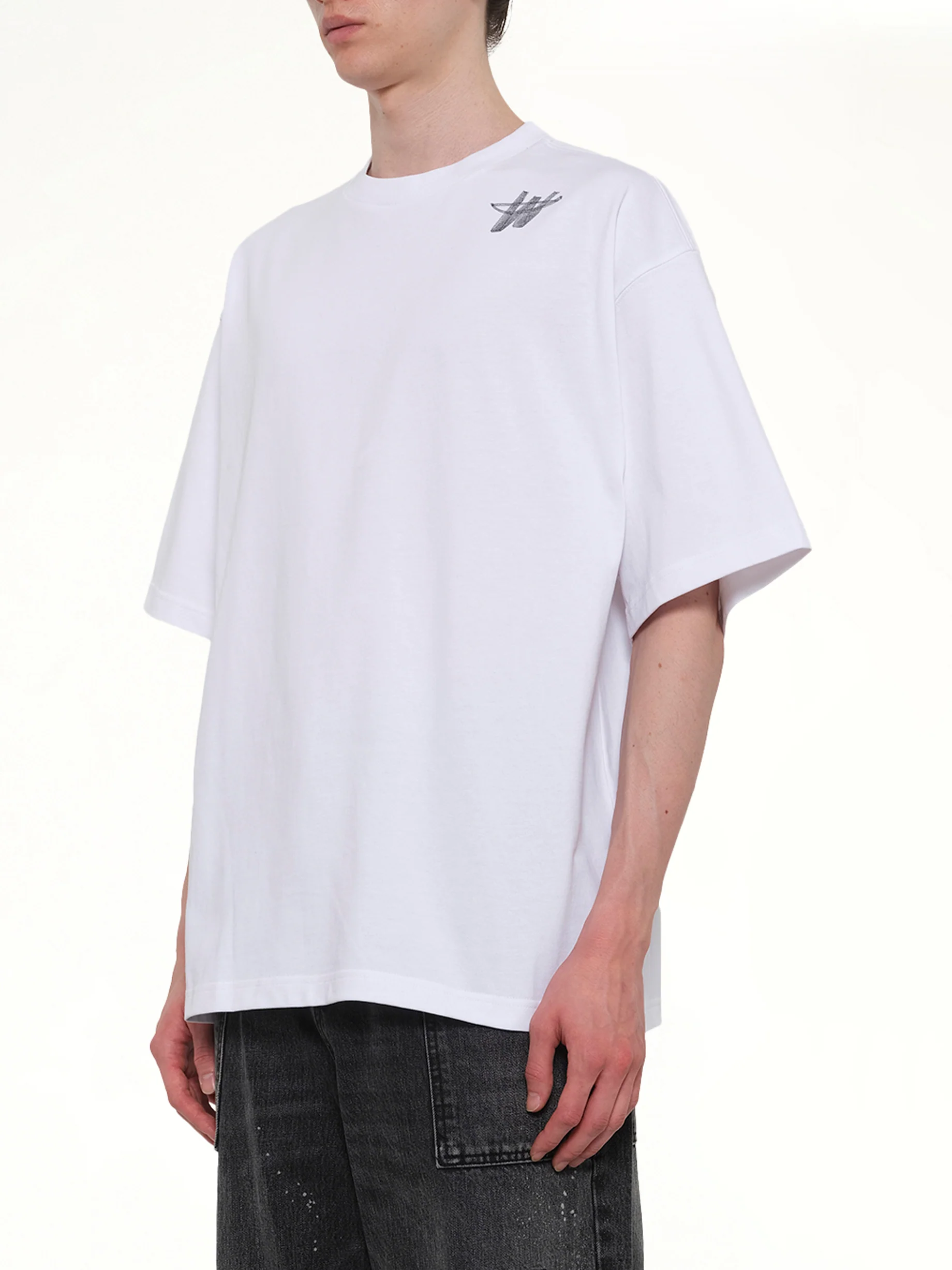 Classic WD Logo T-Shirt in White - Image 3