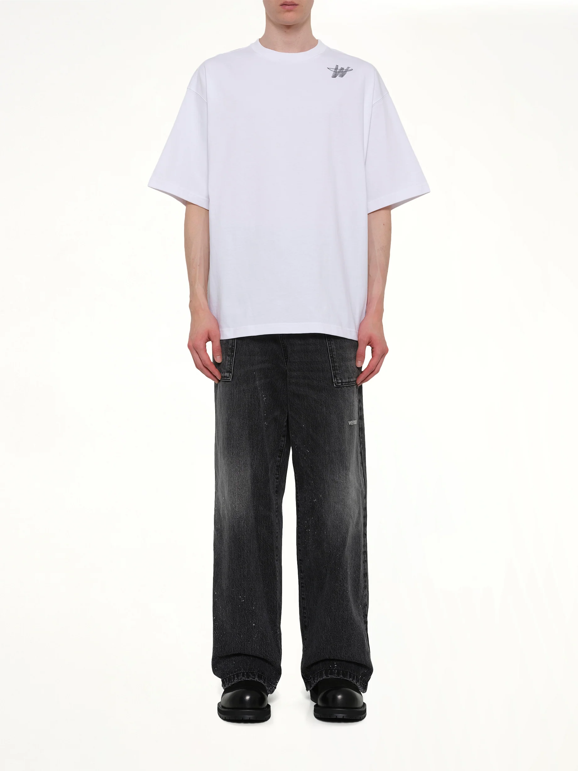 Classic WD Logo T-Shirt in White - Image 7