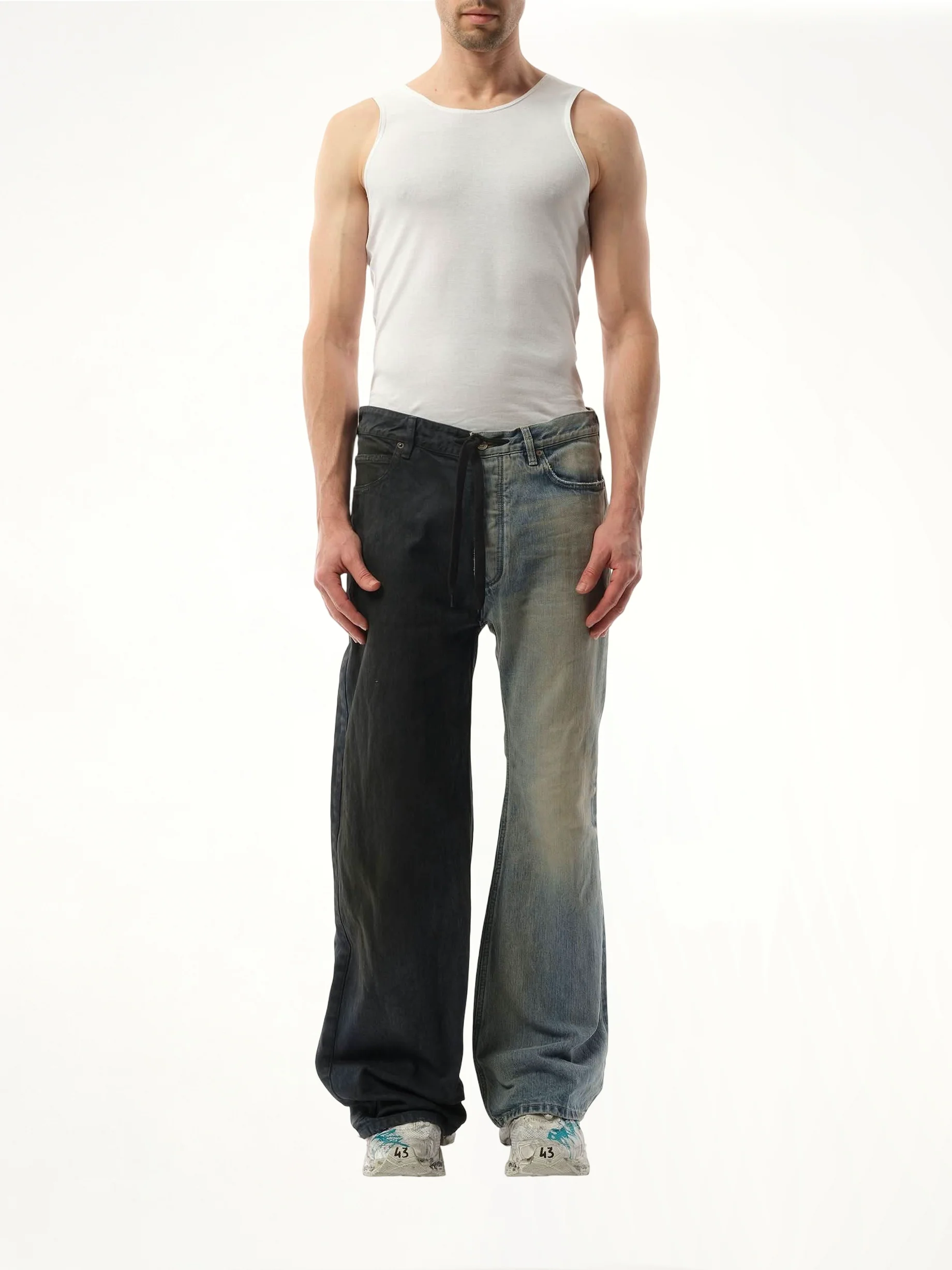Fifty-Fifty Pants in Grey/Blue - Image 4