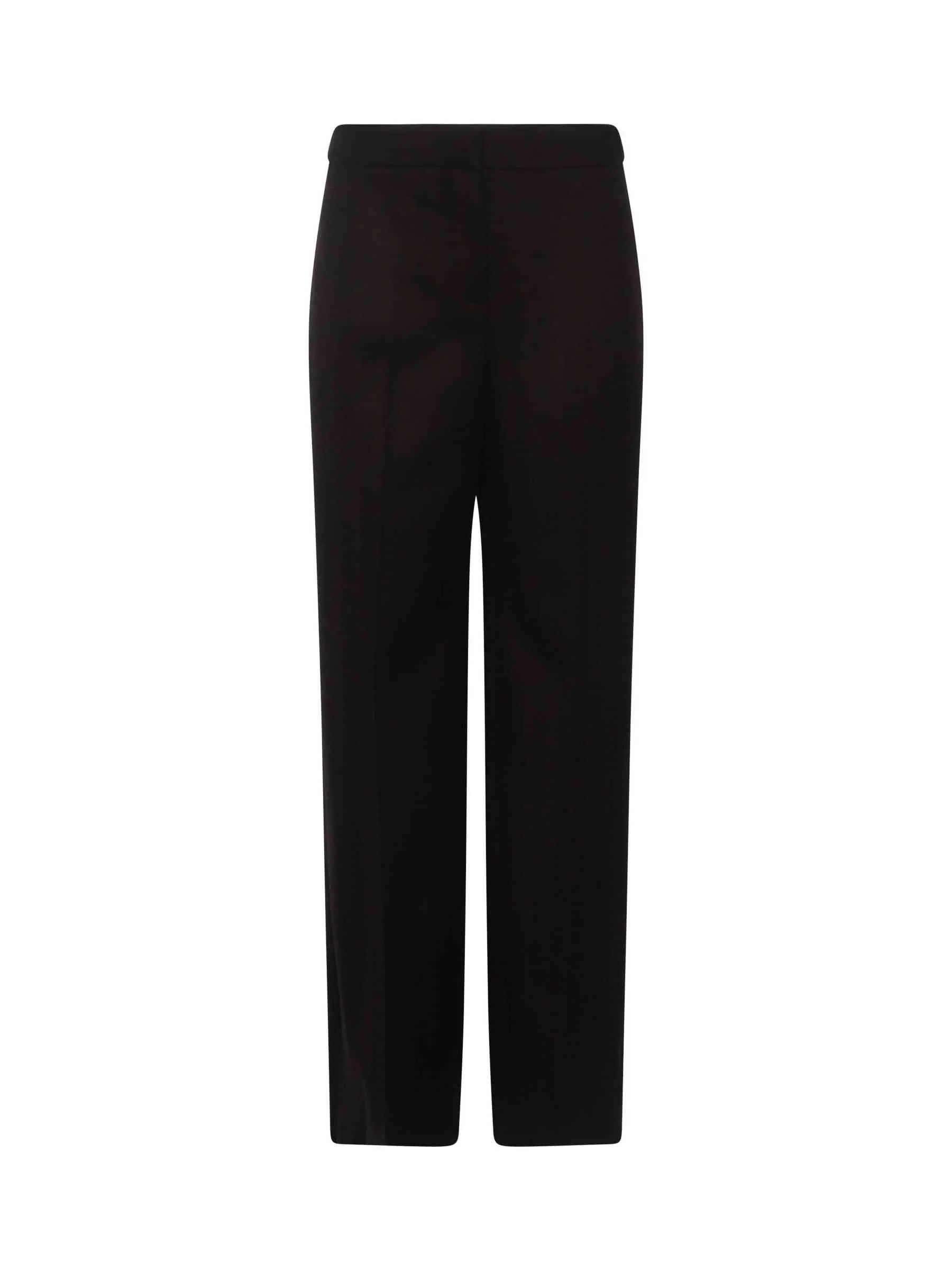 Herringbone Wide Leg Pants in Chocolate - Image 4