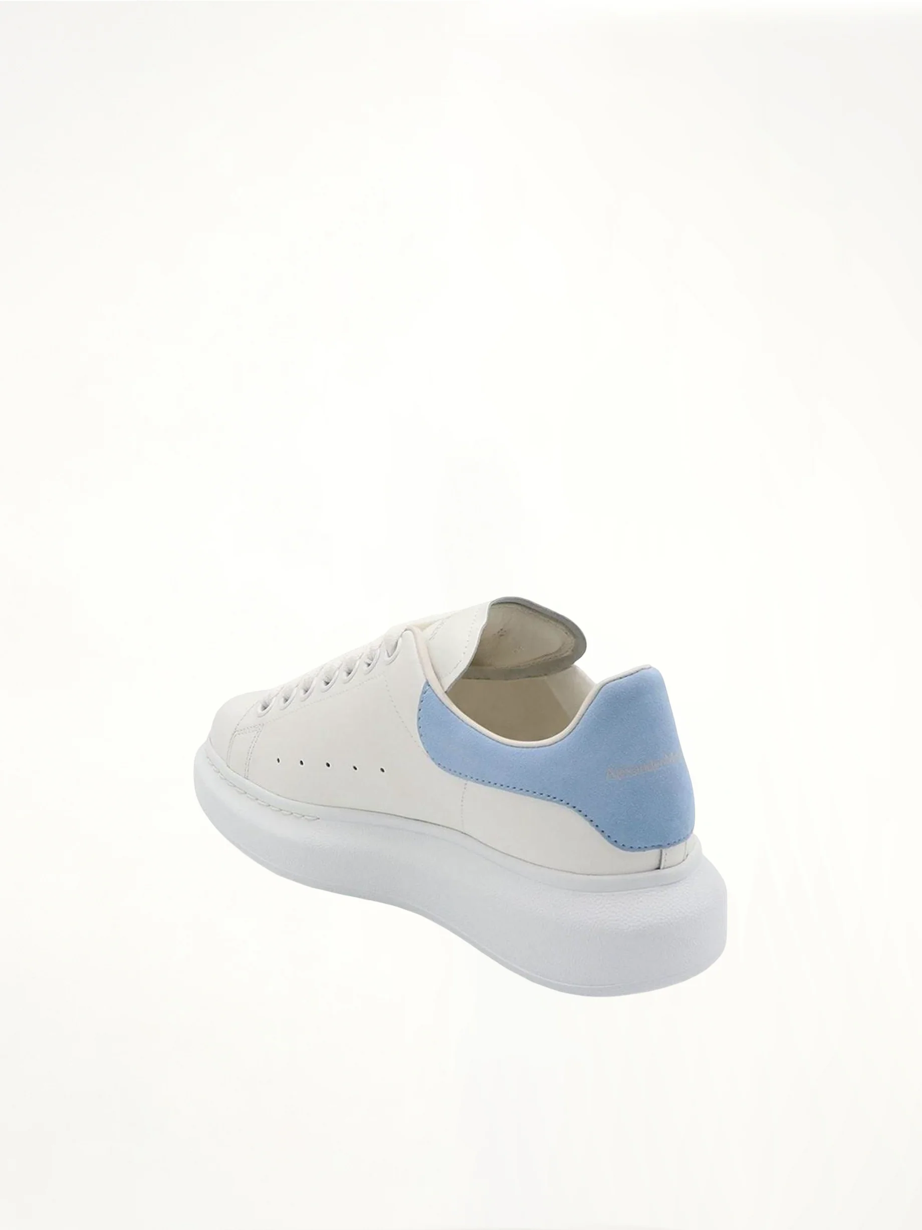 Larry Oversized Sneaker in White/Powder Blue - Image 3