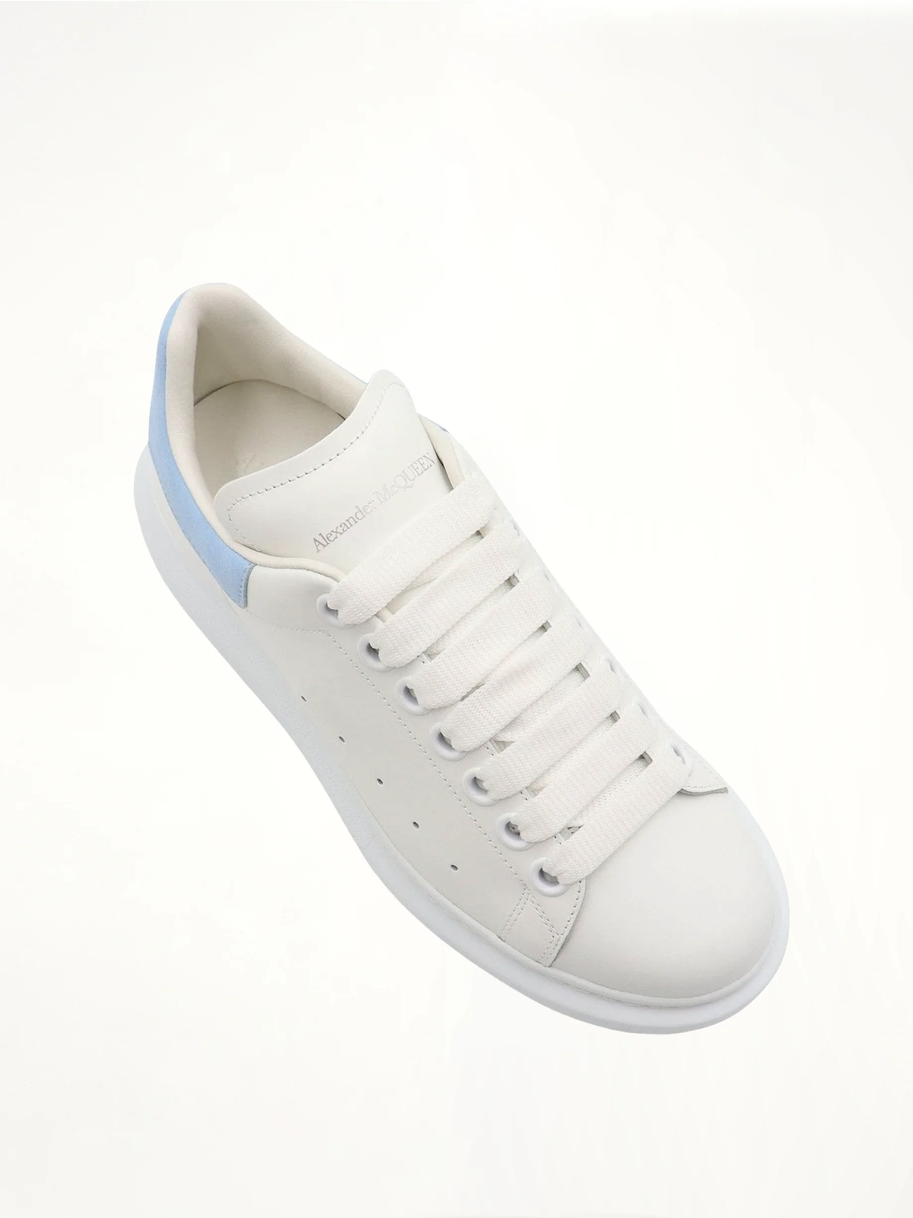 Larry Oversized Sneaker in White/Powder Blue - Image 4