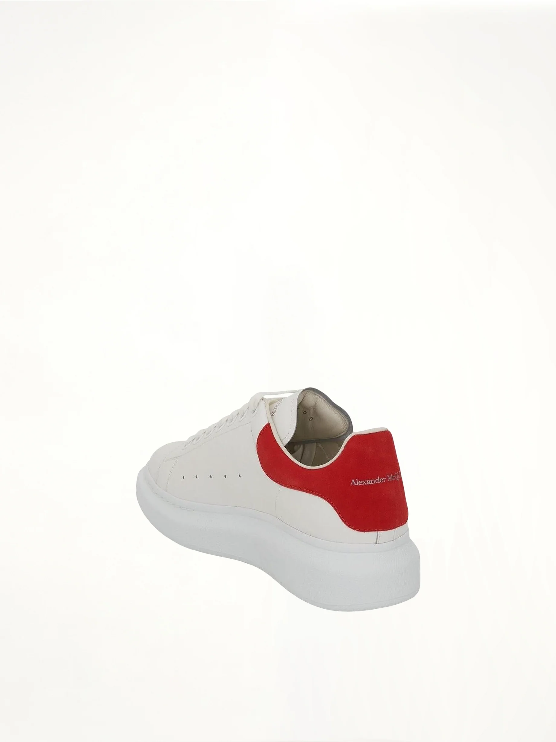 Larry Oversized Sneaker in White/Lust Red - Image 3