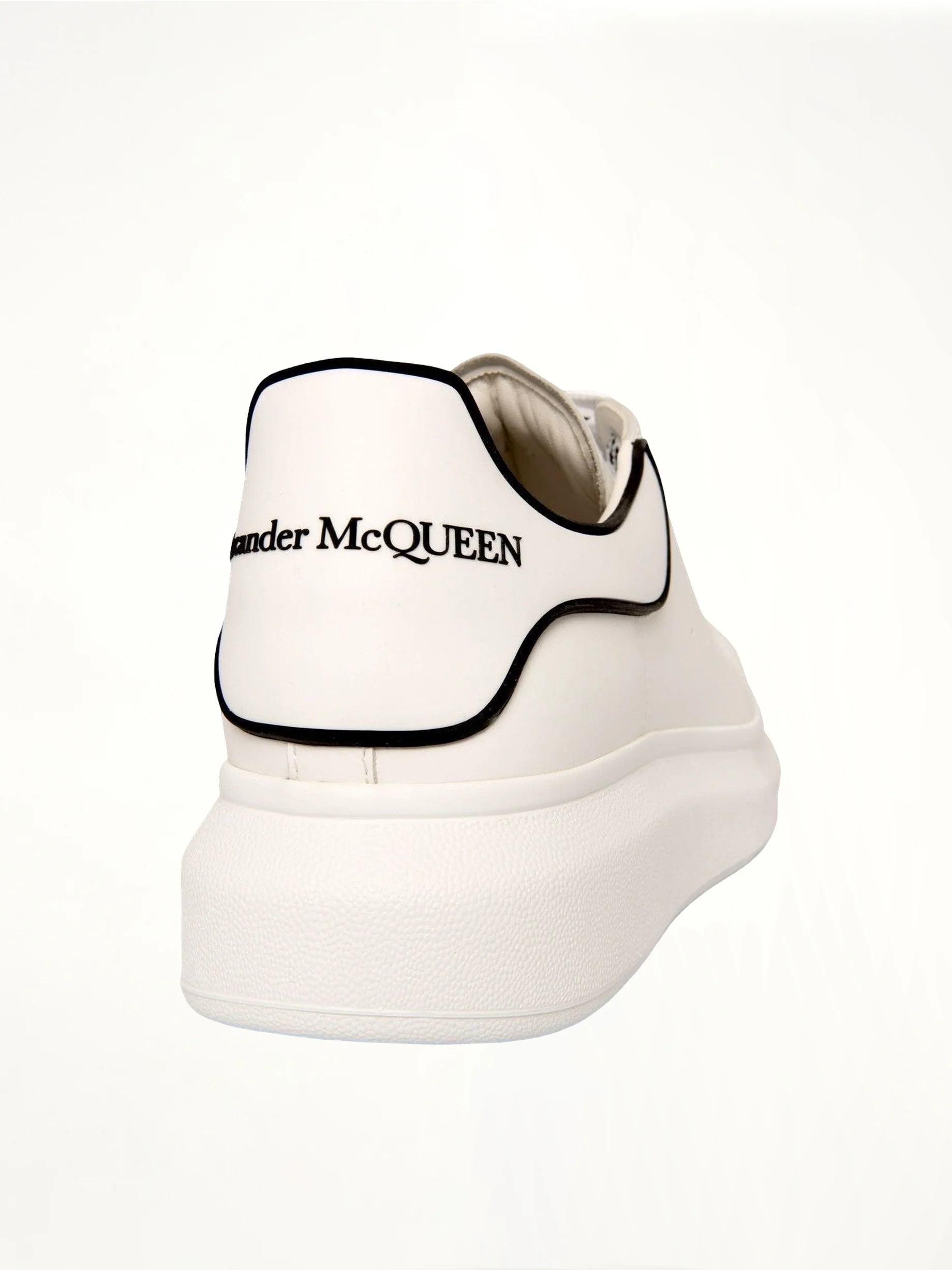 Larry Rubber Heel Sneaker in White - Image 4