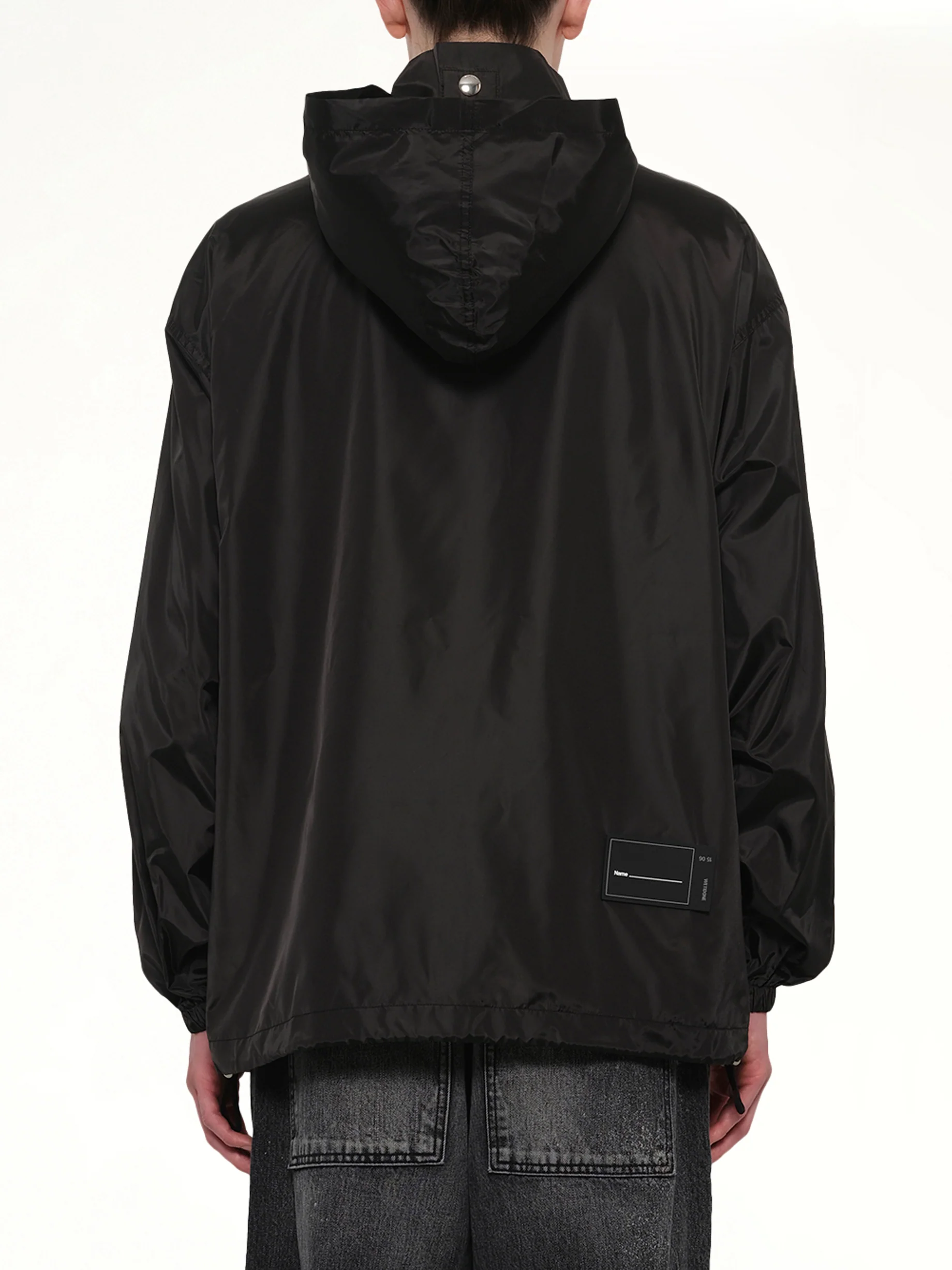 Logo Windbreaker Jacket in Black - Image 5