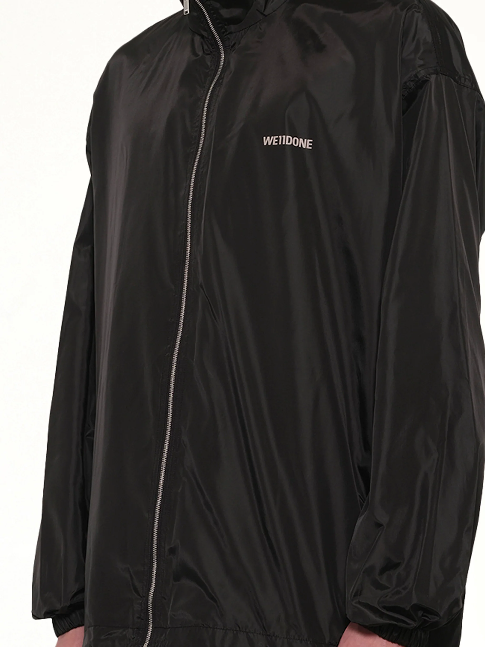Logo Windbreaker Jacket in Black - Image 6