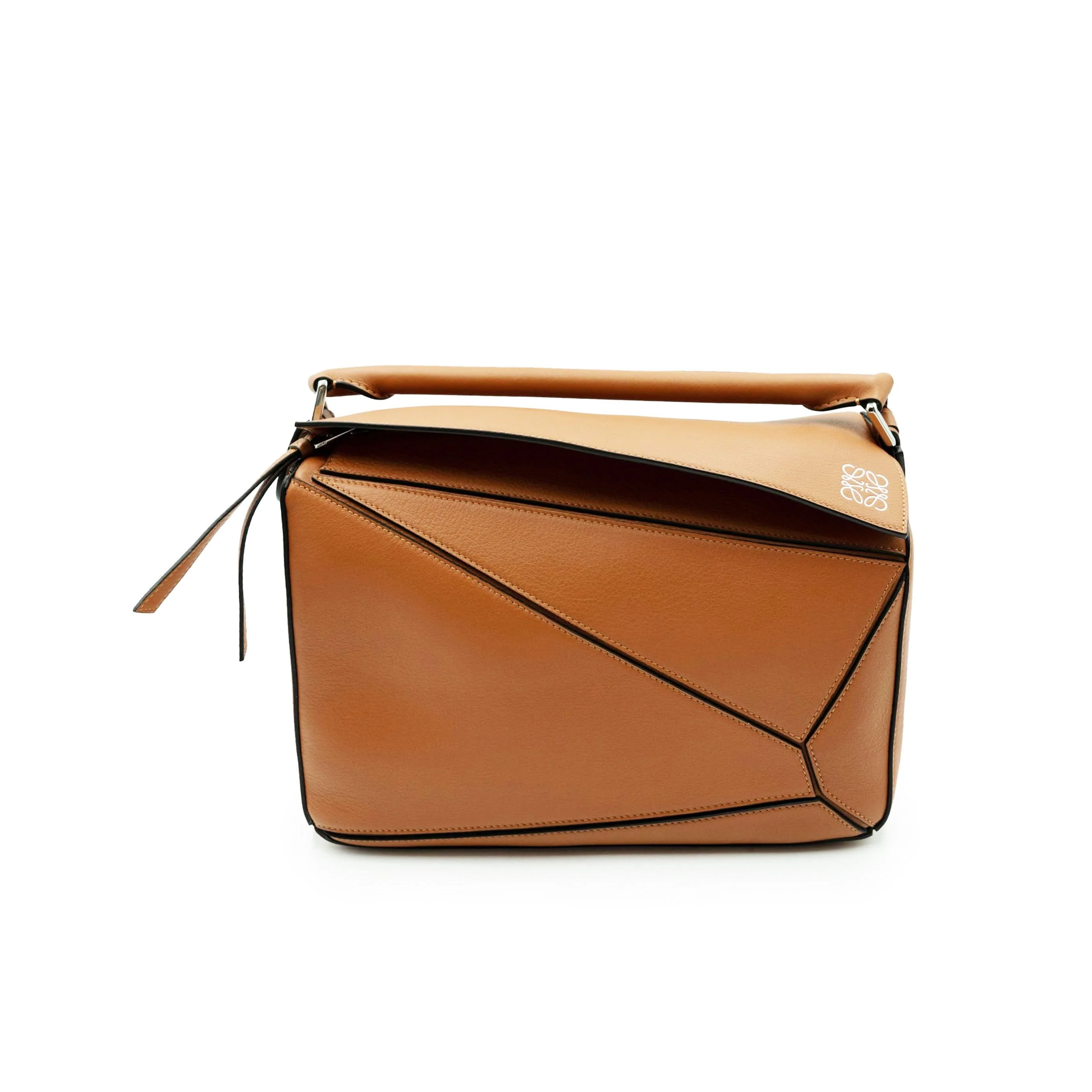 Medium Puzzle Bag in Classic Calfskin in Tan - Image 5