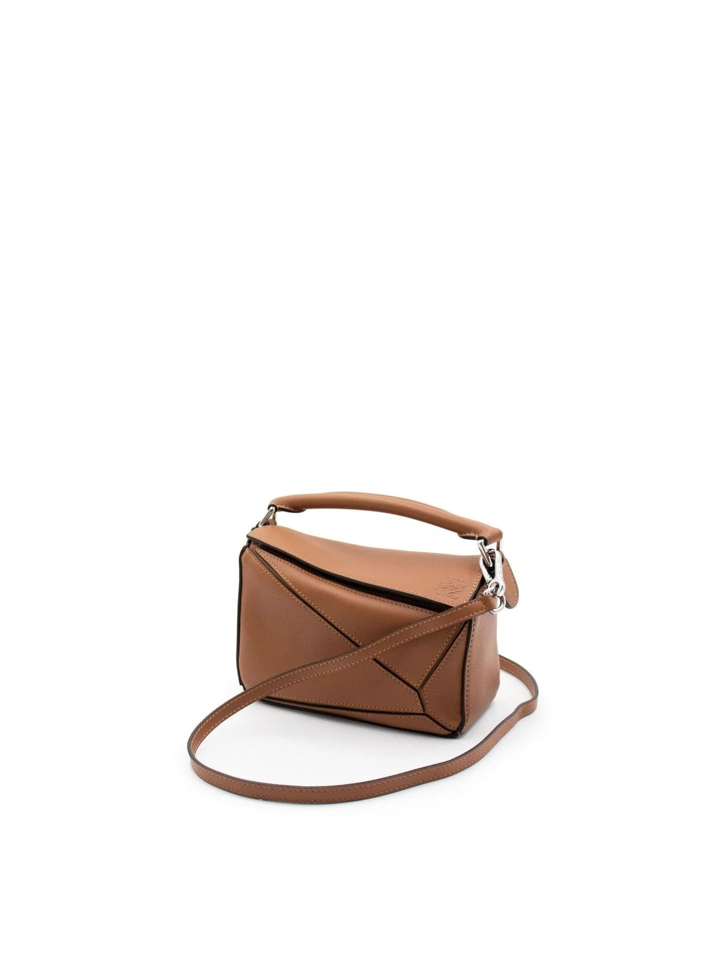 Mini Puzzle Bag in Classic Calfskin in Tan - Image 4