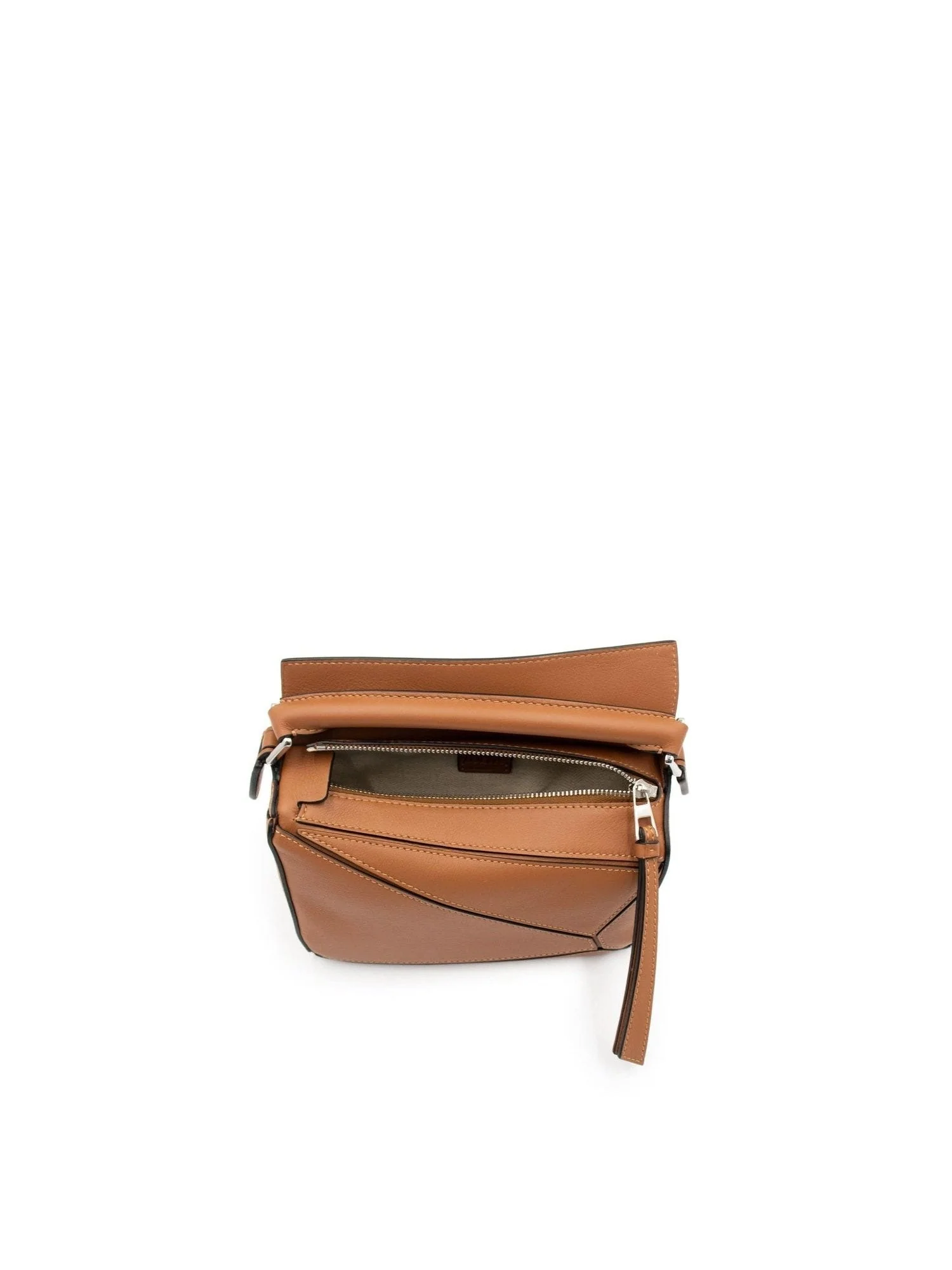 Mini Puzzle Bag in Classic Calfskin in Tan - Image 5
