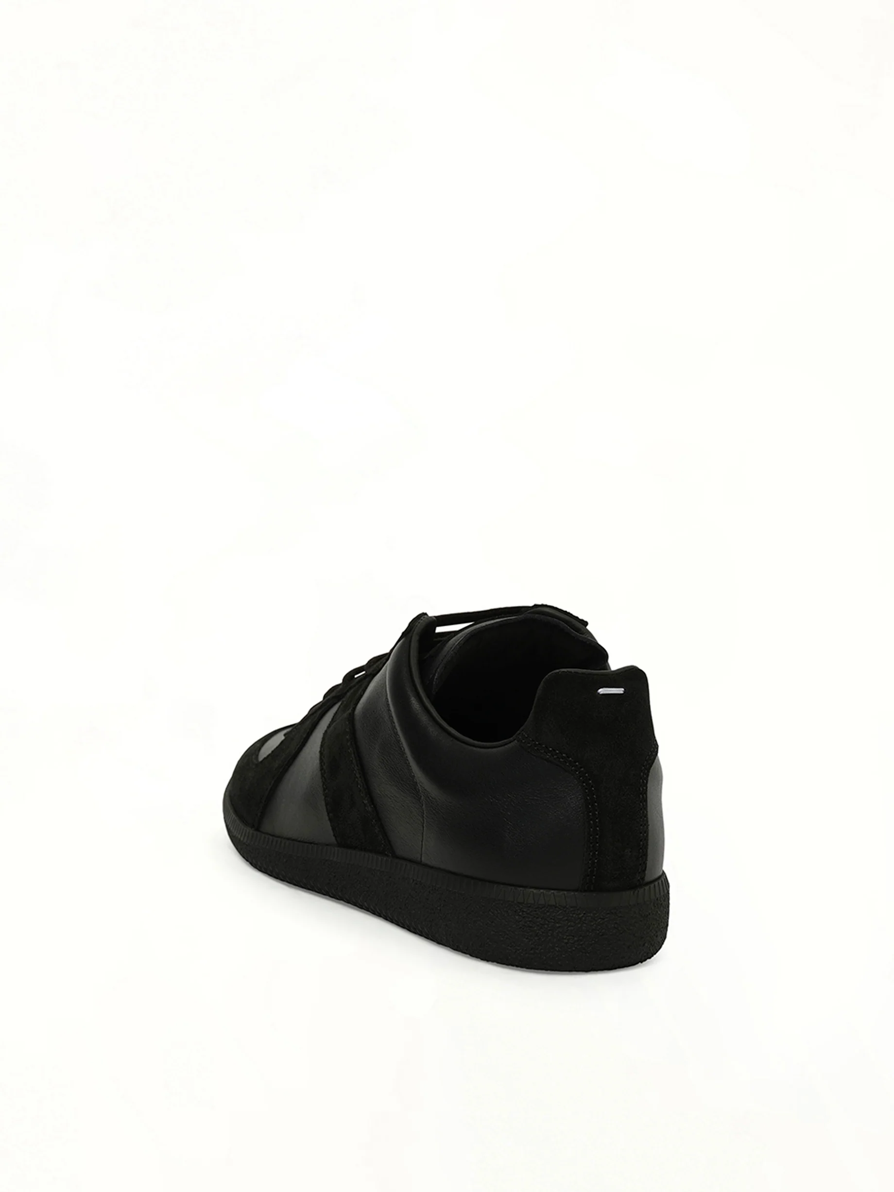 Replica Leather Sneaker in Black - Image 3
