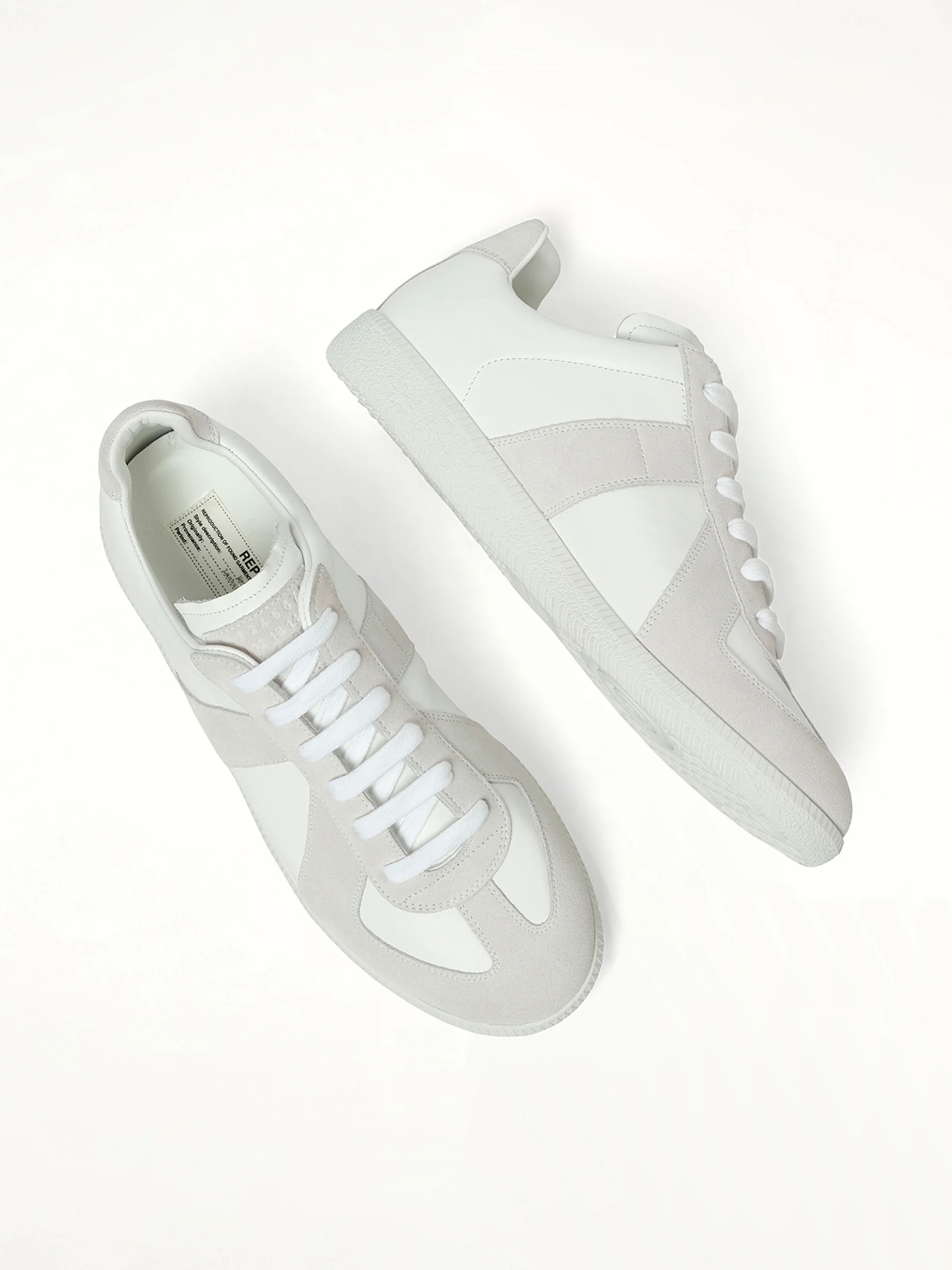 Replica Leather Sneaker in White - Image 4