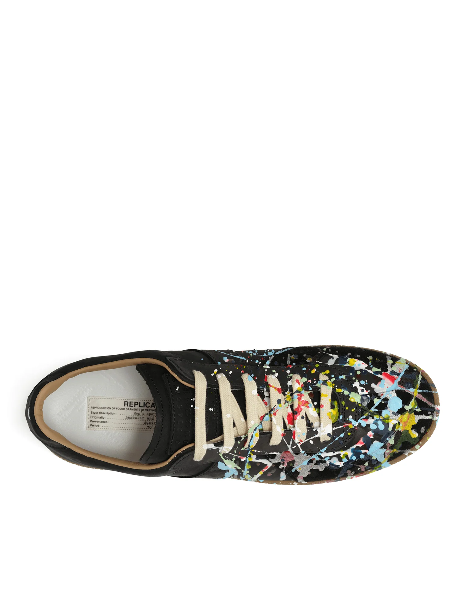 Replica Paint Splatter Sneaker in Black - Image 5
