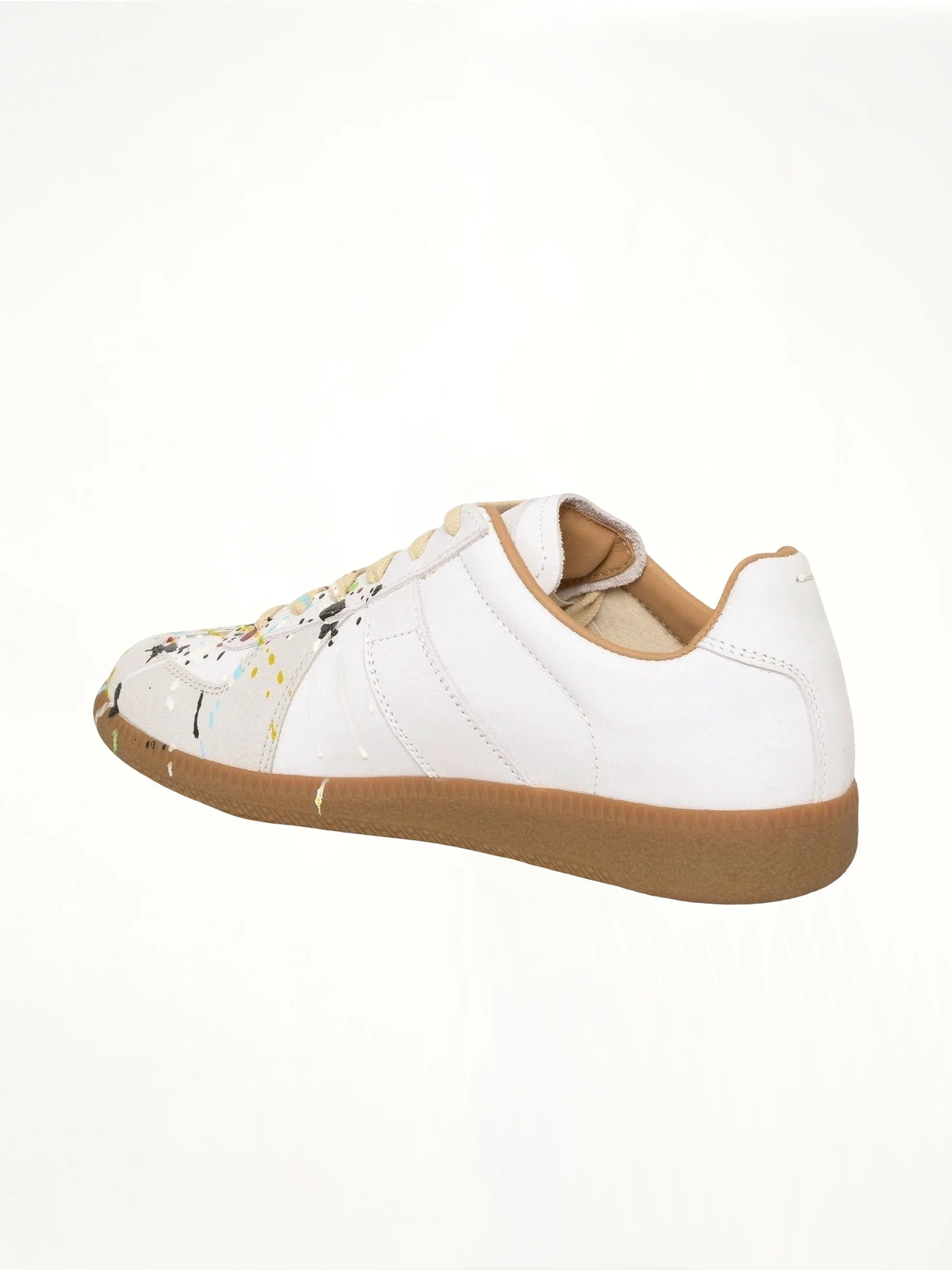 Replica Paint Splatter Sneaker in White - Image 3