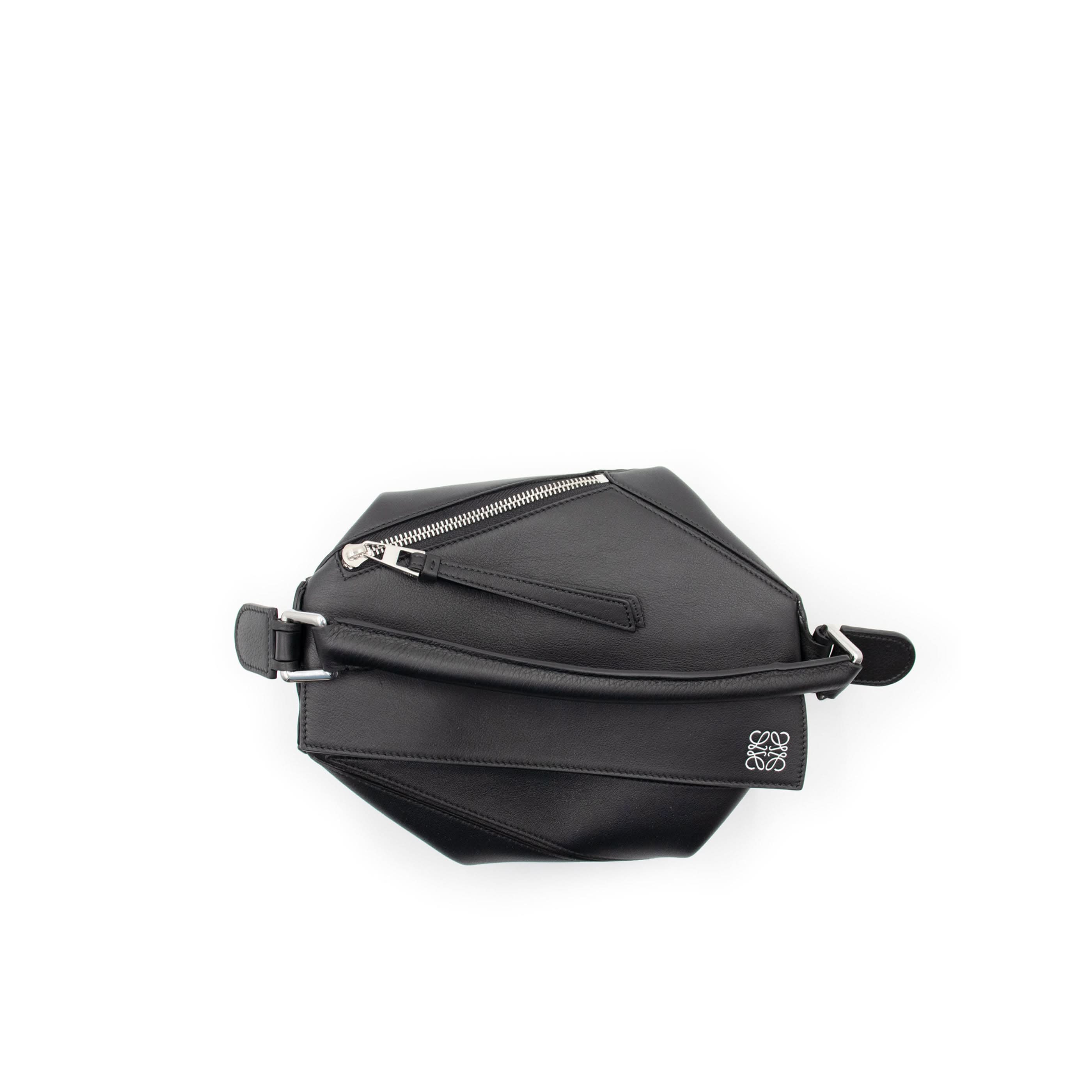 Small Puzzle Bag in Classic Calfskin in Black - Image 5