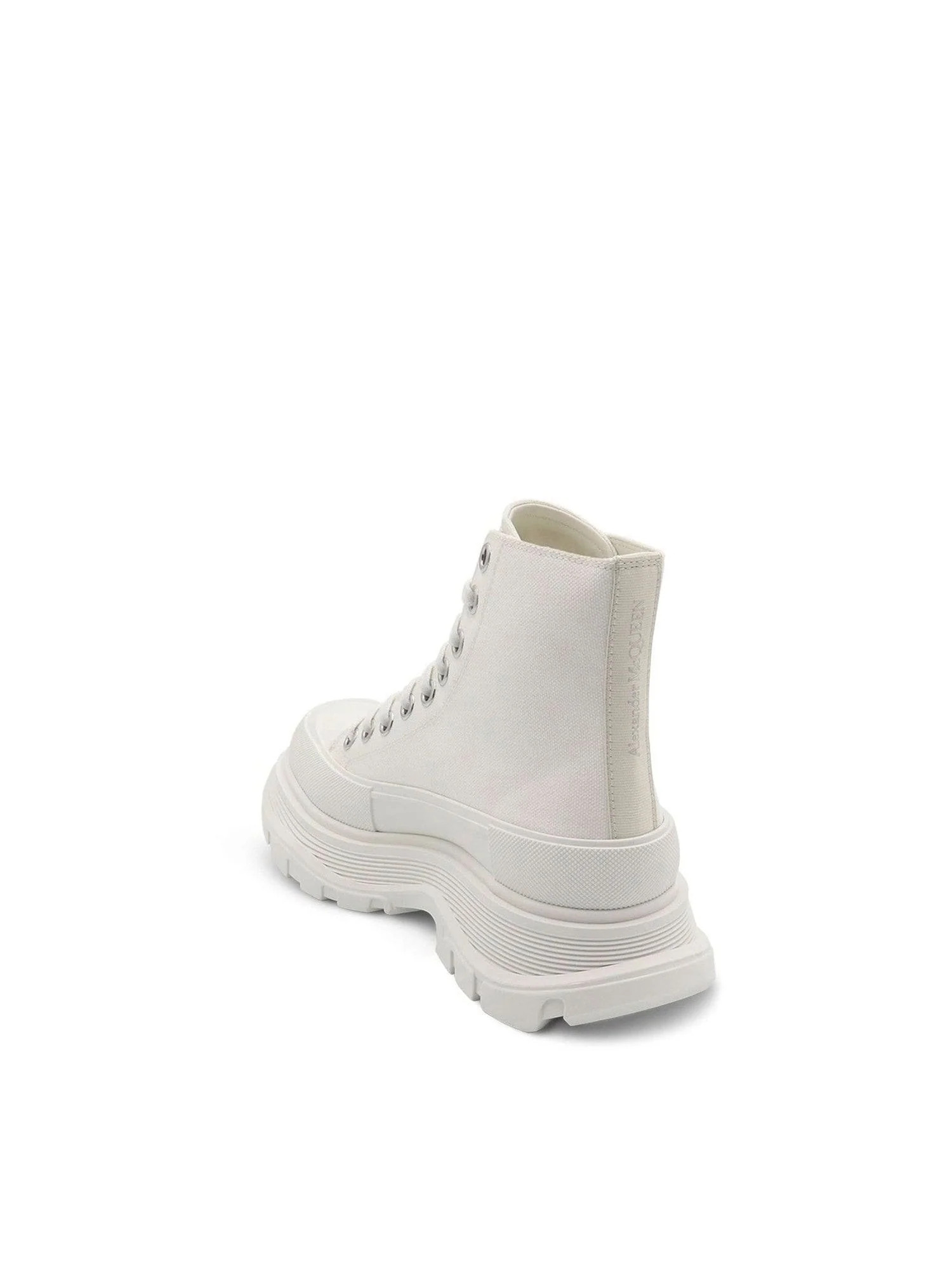 Tread Slick Canvas Lace-Up Boots in White - Image 3