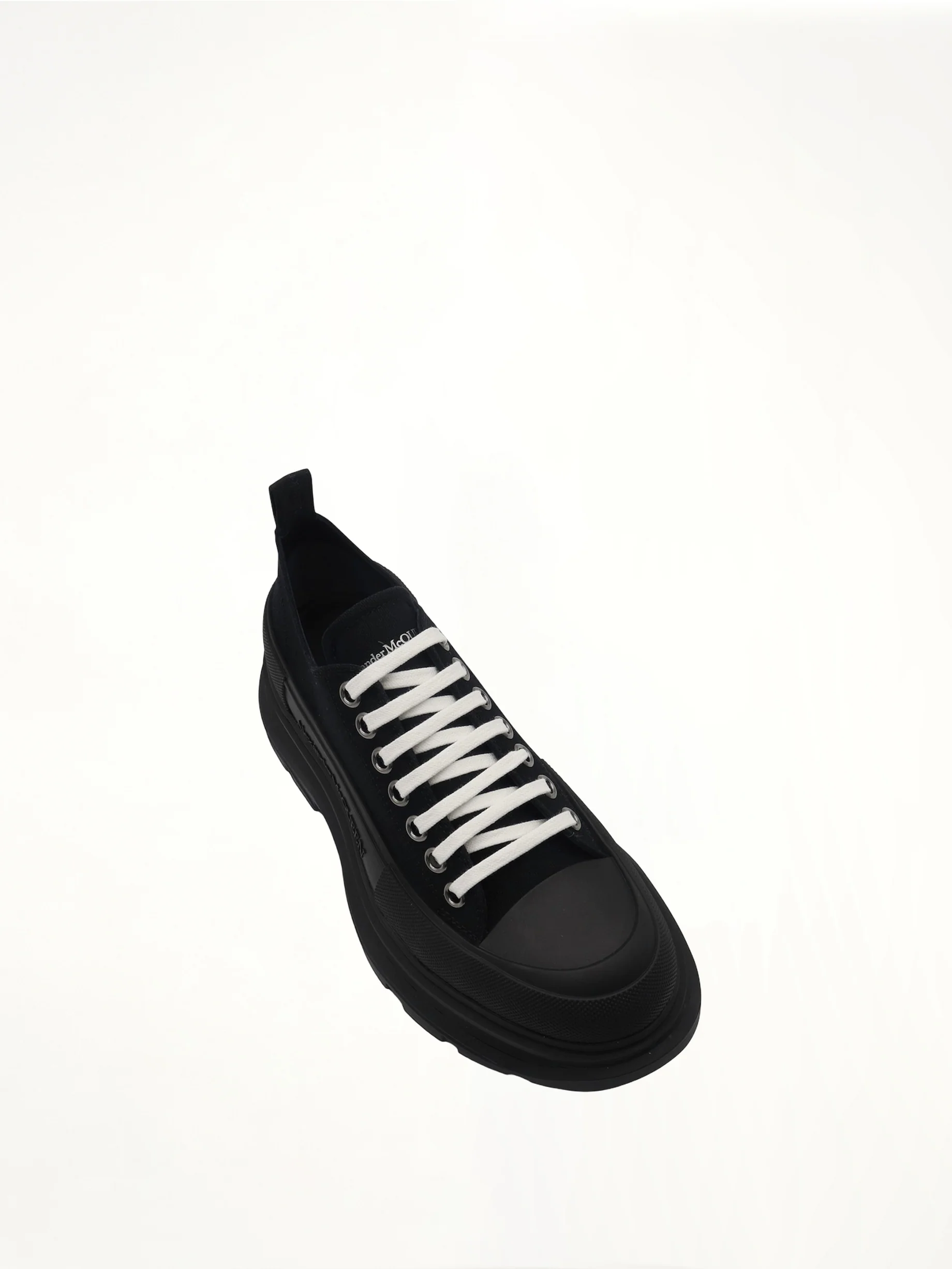Tread Slick Canvas Lace-Up Shoes in Black - Image 4