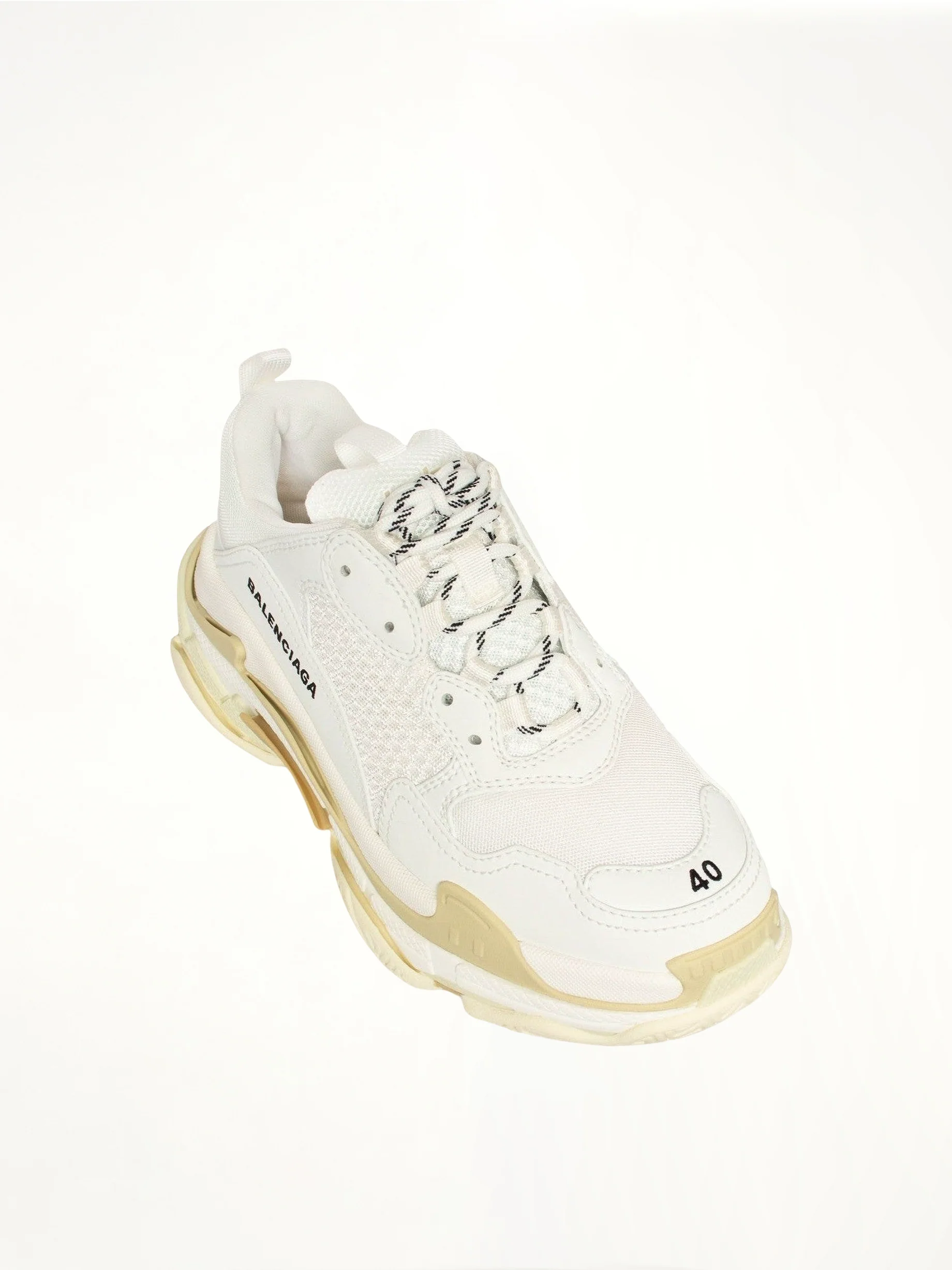 Triple S Sneaker in White - Image 4