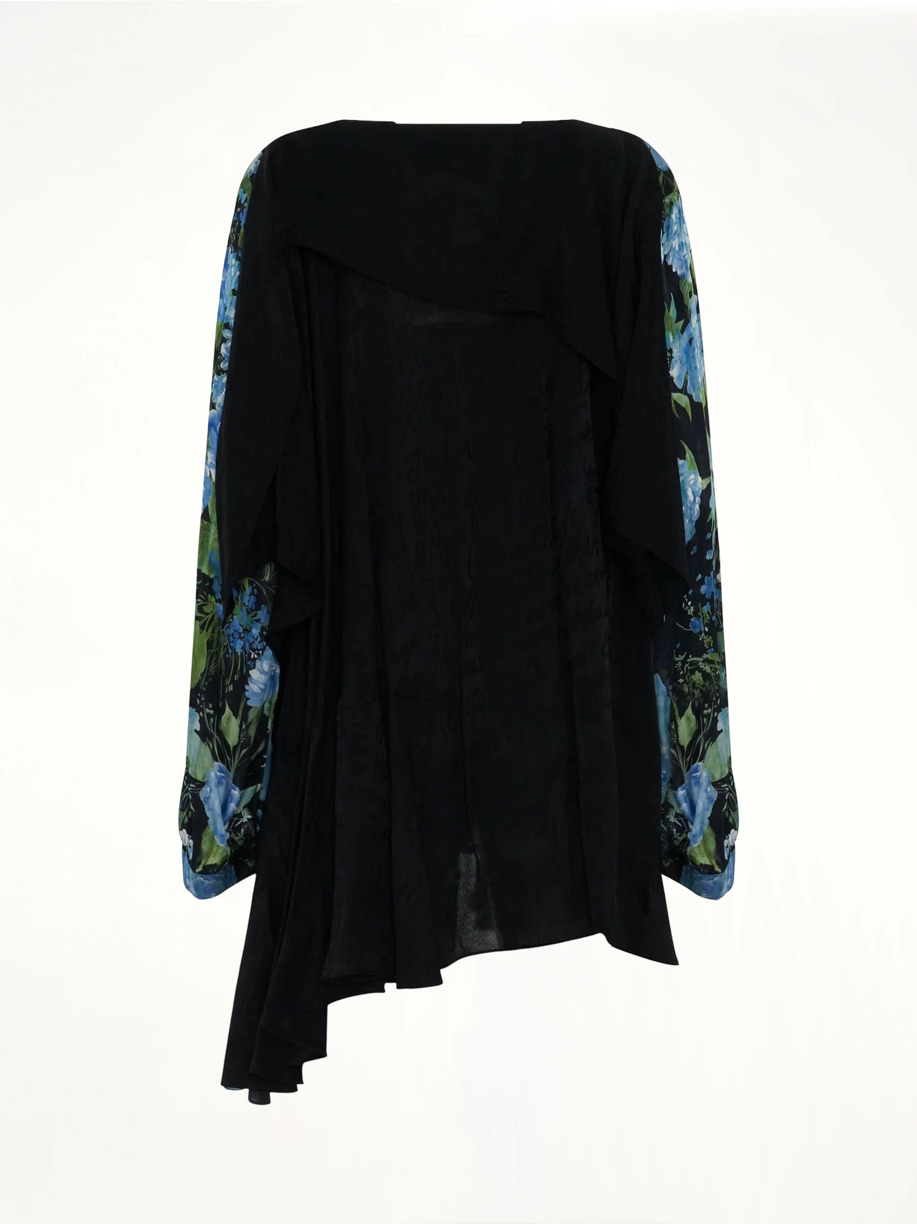 Wrap Baby Doll Dress in Blue - Image 4